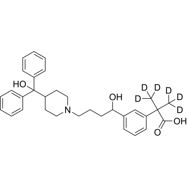 Meta-Fexofenadine-d<sub>6</sub> Chemical Structure