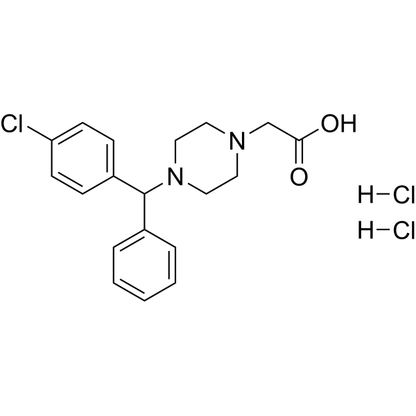 Cetirizine Impurity B dihydrochloride Chemical Structure