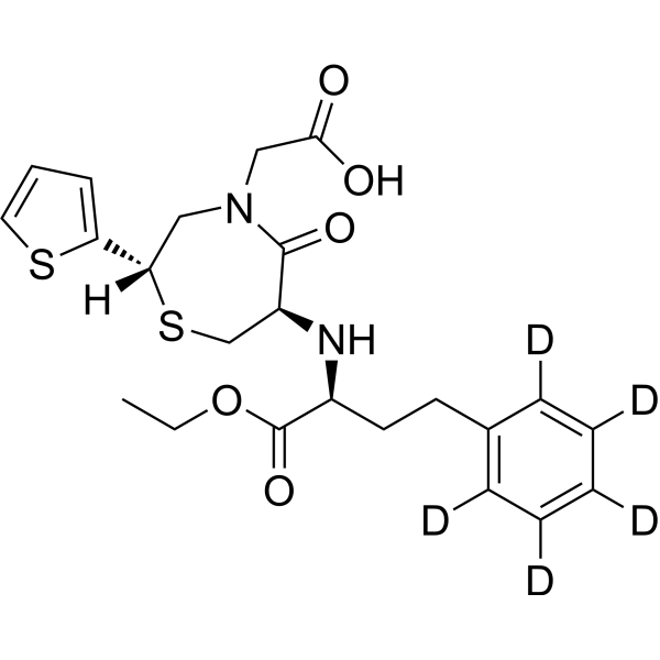Temocapril-d<sub>5</sub> Chemical Structure
