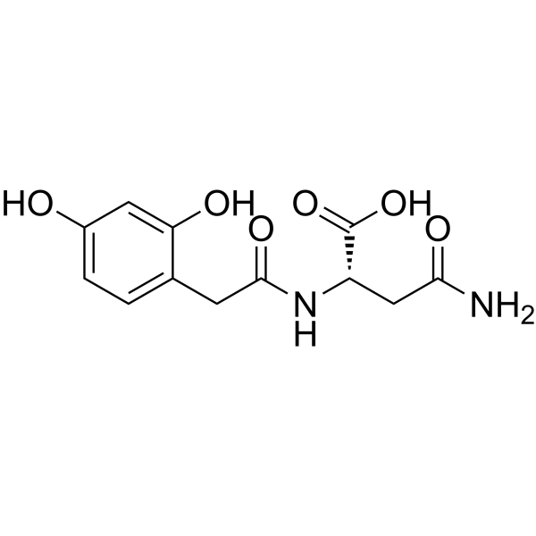 2,4-Dihydroxyphenylacetylasparagine Chemical Structure