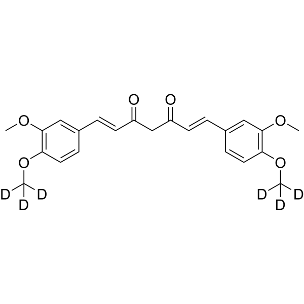 Dimethoxycurcumin-d<sub>6</sub> Chemical Structure