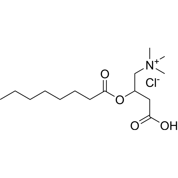 Octanoylcarnitine chloride Chemical Structure