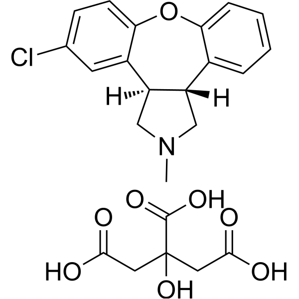 Asenapine citrate Chemical Structure