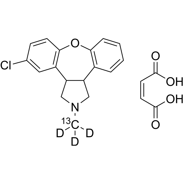 Asenapine-<sup>13</sup>C,d<sub>3</sub> Chemical Structure