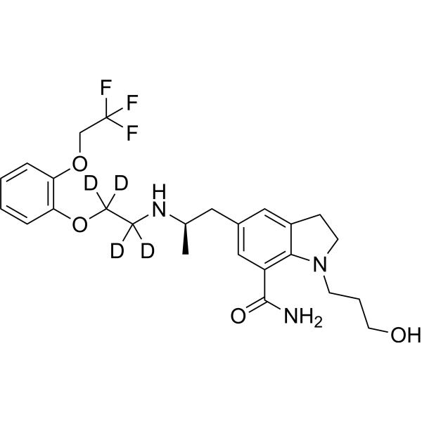 Silodosin-d<sub>4</sub> Chemical Structure