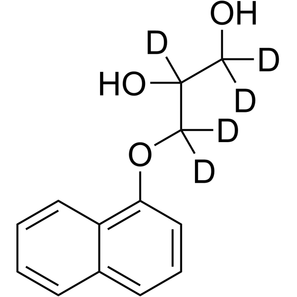 Propranolol glycol-d<sub>5</sub> Chemical Structure