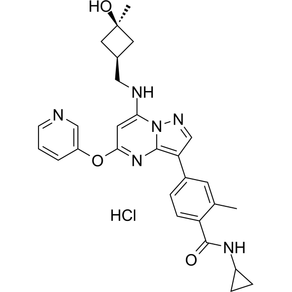 Luvixasertib hydrochloride Chemical Structure