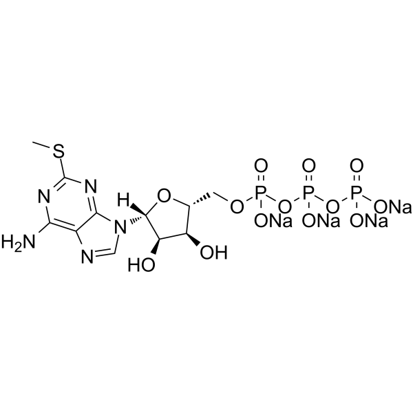 2-Methylthio-ATP tetrasodium Chemical Structure