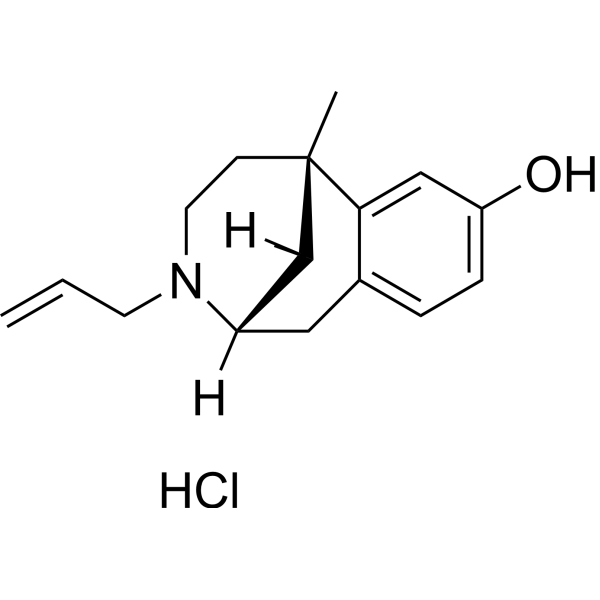 (+)-N-Allylnormetazocine hydrochloride Chemical Structure