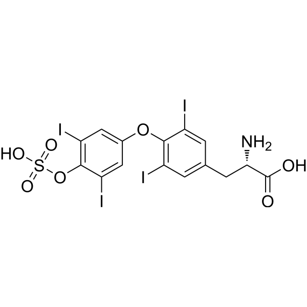 Thyroxine sulfate Chemical Structure