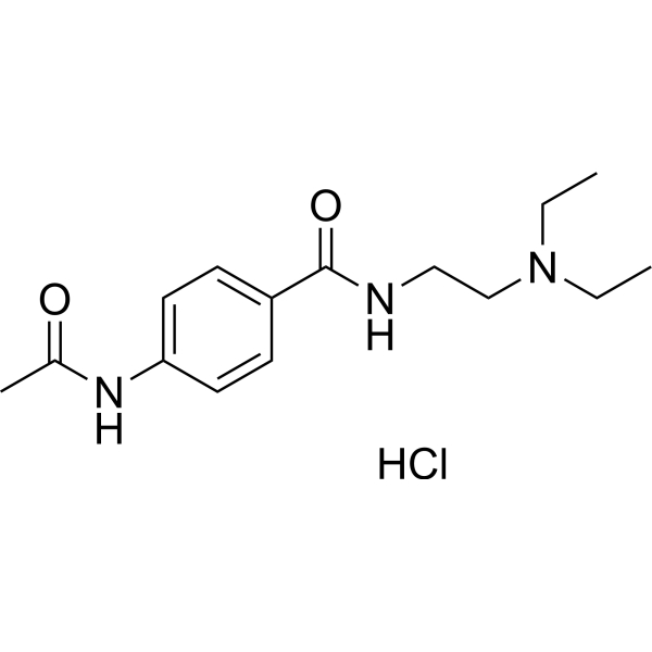 N-Acetylprocainamide hydrochloride Chemical Structure