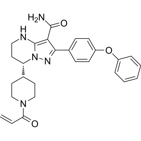 Zanubrutinib 構造式