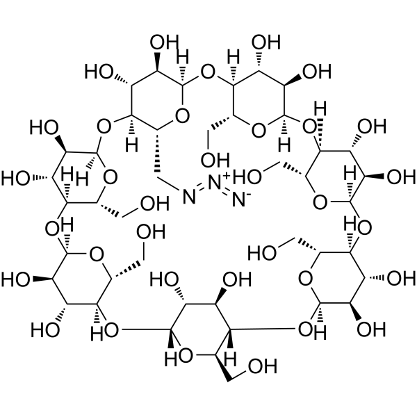 6A-Azido-6A-deoxy-β-cyclodextrin Chemical Structure