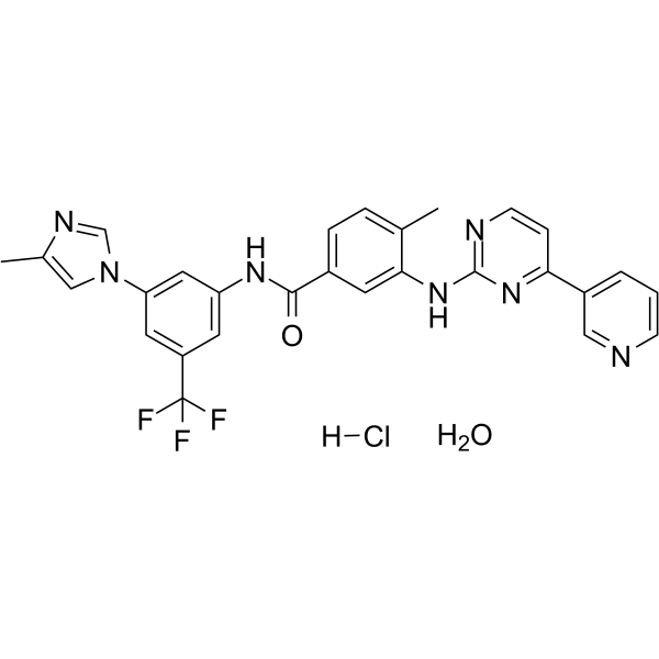 Nilotinib monohydrochloride monohydrate Chemical Structure