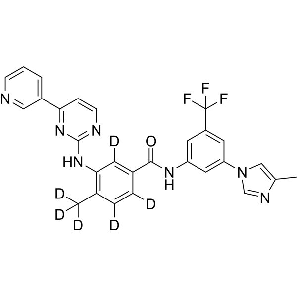 Nilotinib-d<sub>6</sub> Chemical Structure