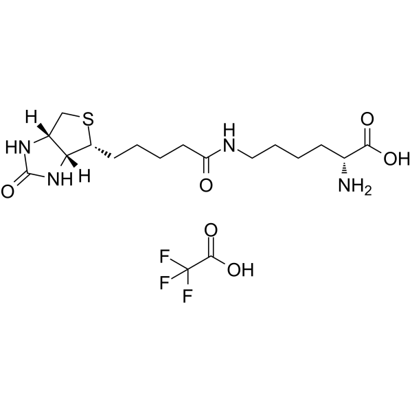 Biotinylated-D-lysine TFA Chemical Structure