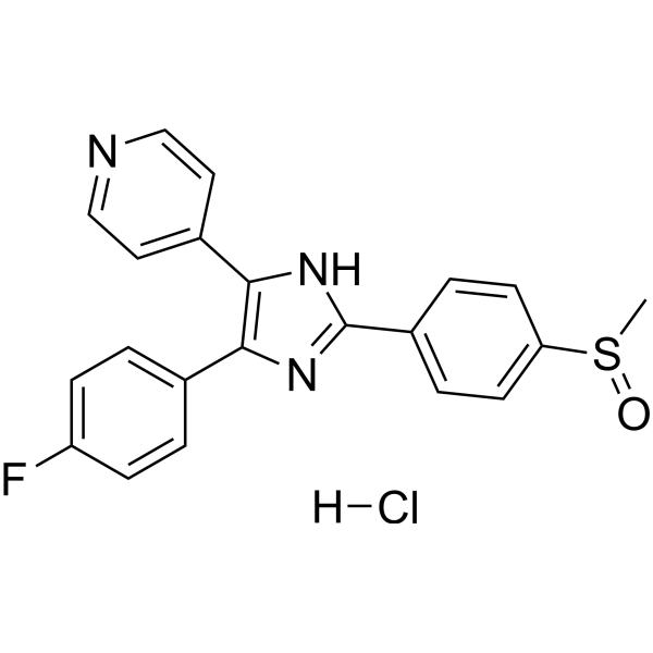 Adezmapimod hydrochloride Chemical Structure