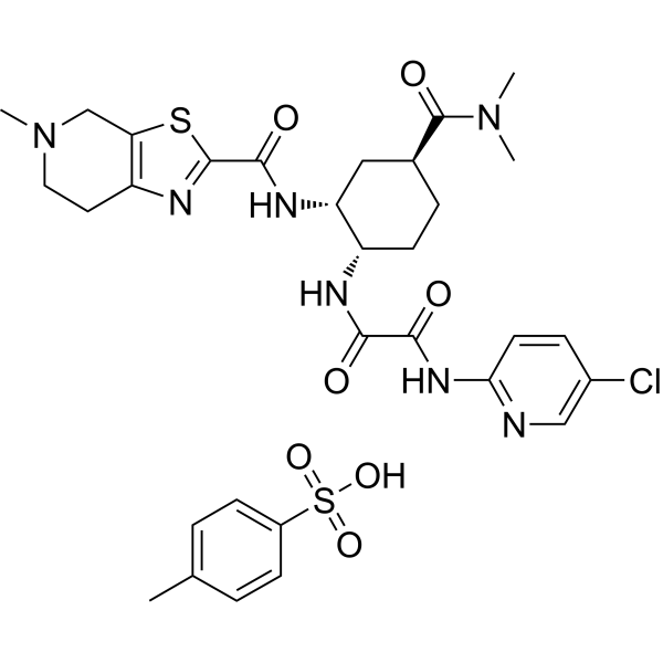 Edoxaban tosylate Chemical Structure