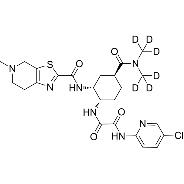 Edoxaban-d<sub>6</sub> Chemical Structure