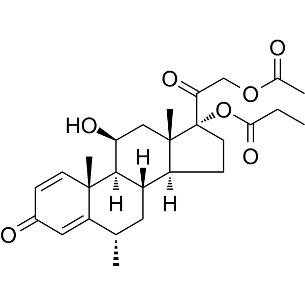 Methylprednisolone aceponate Chemical Structure