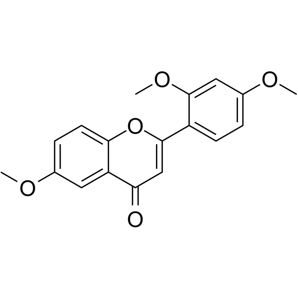 6,2',4'-Trimethoxyflavone Chemical Structure