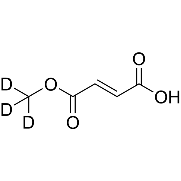 Monomethyl fumarate-d<sub>3</sub> Chemical Structure