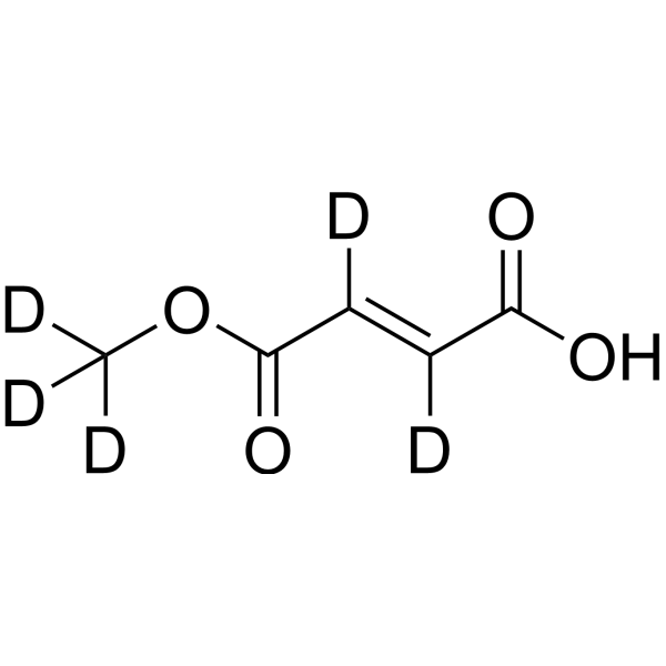 Monomethyl fumarate-d<sub>5</sub> Chemical Structure