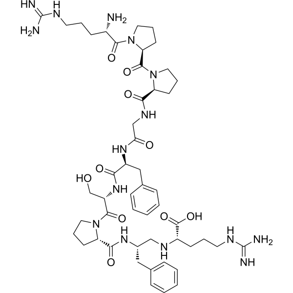 [Phe8Ψ(CH-NH)Arg9]-Bradykinin Chemical Structure