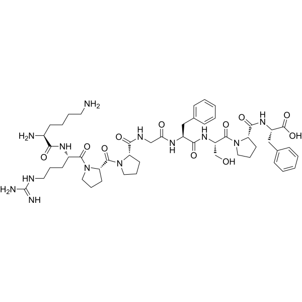 Lys-[Des-Arg9]Bradykinin Chemical Structure