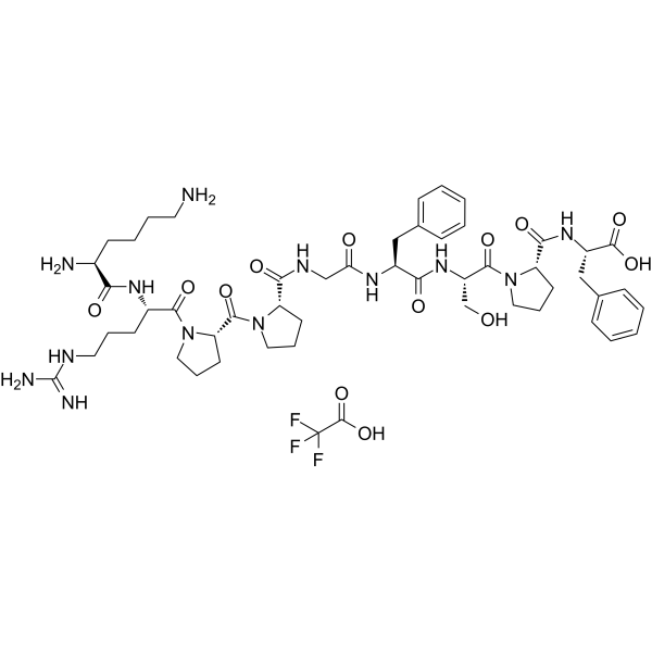 Lys-[Des-Arg9]Bradykinin TFA Chemical Structure