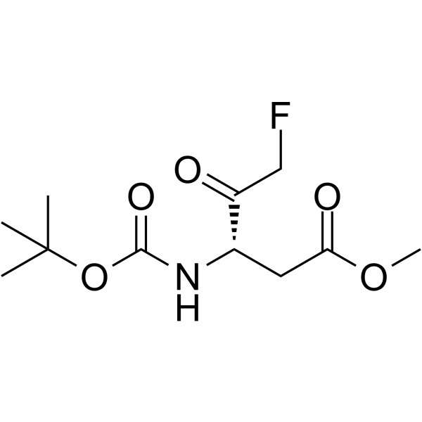 Boc-Asp(OMe)-fluoromethyl ketone Chemical Structure