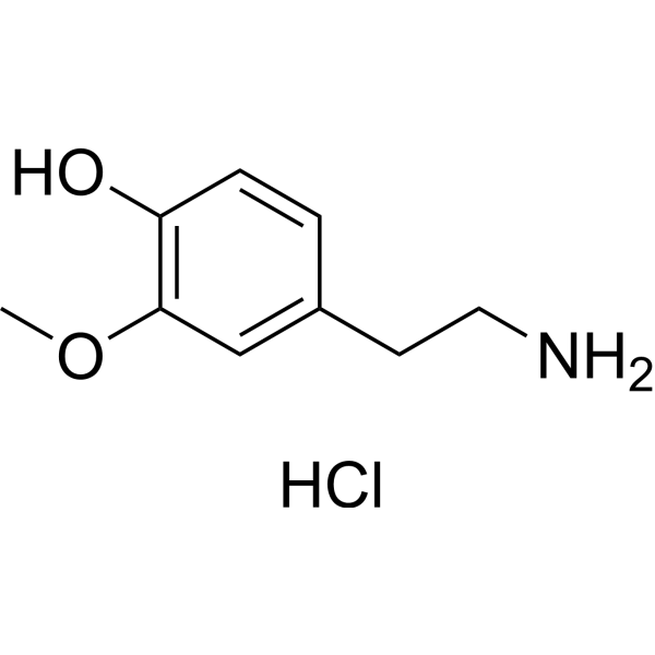 3-Methoxytyramine hydrochloride Chemical Structure