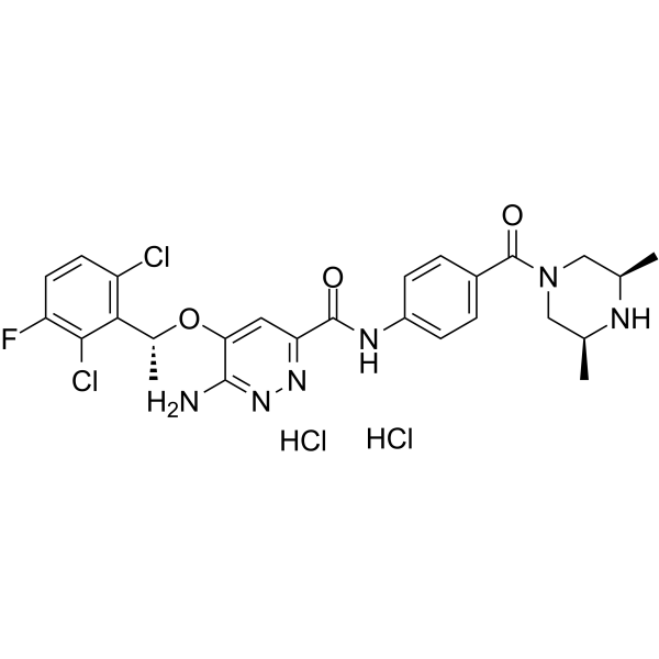 Ensartinib dihydrochloride Chemical Structure