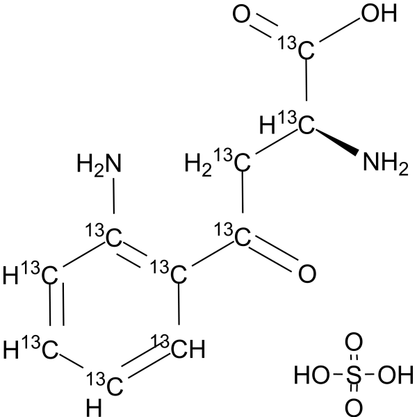 L-Kynurenine-<sup>13</sup>C<sub>10</sub> sulfate Chemical Structure
