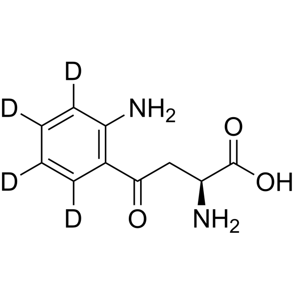 L-Kynurenine-d<sub>4</sub>-1 Chemical Structure