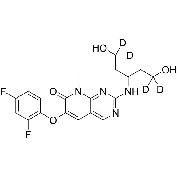 Pamapimod-d<sub>4</sub> Chemical Structure
