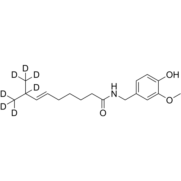Capsaicin-d<sub>7</sub> Chemical Structure
