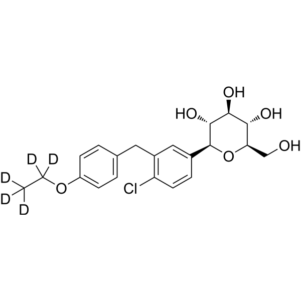 Dapagliflozin-d<sub>5</sub> Chemical Structure