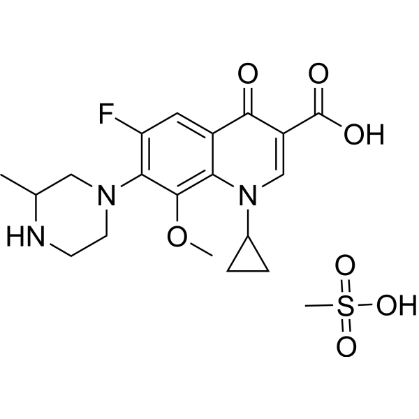Gatifloxacin mesylate Chemical Structure