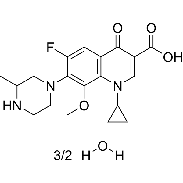 Gatifloxacin sesquihydrate