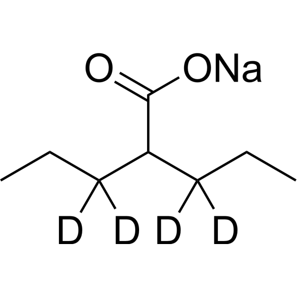 Valproic acid-d4 sodium Chemical Structure