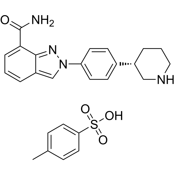 Niraparib tosylate Chemical Structure
