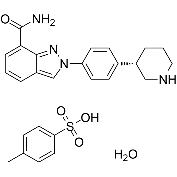 Niraparib tosylate hydrate Chemical Structure