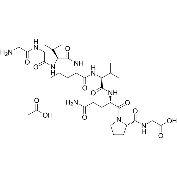 Larazotide acetate 構造式
