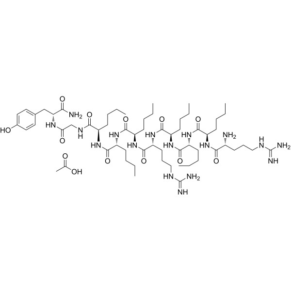 Delmitide acetate Chemical Structure