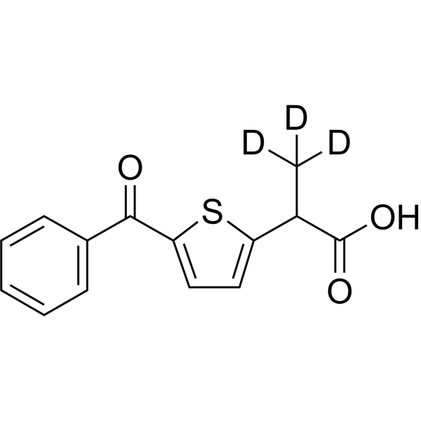Tiaprofenic acid-d<sub>3</sub> Chemical Structure