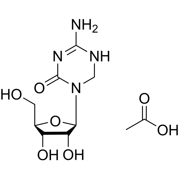 Dihydro-5-azacytidine acetate Chemical Structure