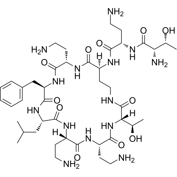 Polymyxin B nonapeptide Chemical Structure