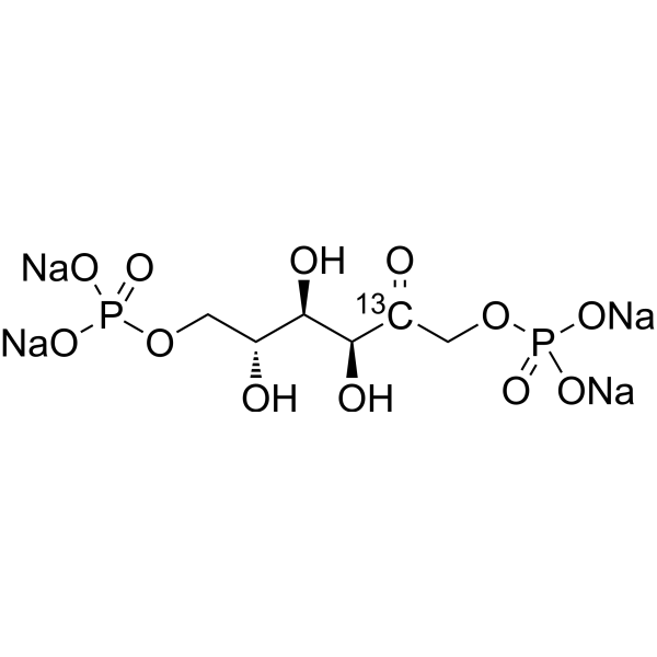 Fosfructose-2-13C sodium Chemical Structure