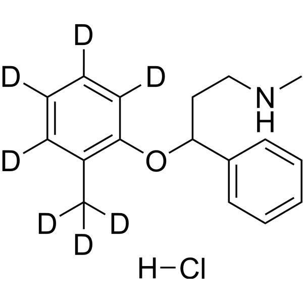 (Rac)-Atomoxetine-d<sub>7</sub> hydrochloride Chemical Structure